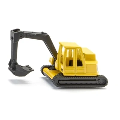Image of siku 0801, Excavator, Metal/Plastic, Yellow/Black, Movable excavator arm, Rotating cabin