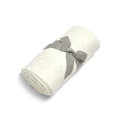 Image of Mamas &amp; Papas Small Knitted Blanket, Pointelle
