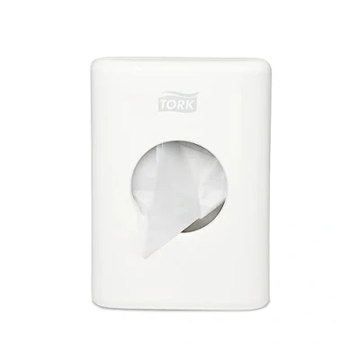 Image of Tork Sanitary Towel Bag Dispenser White B5, Easy Clean, Elevation Range, 566000 (x8)