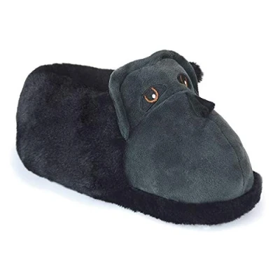 Image of undercover lingerie Mens Gorilla Slipper FT1585 Black 11 12