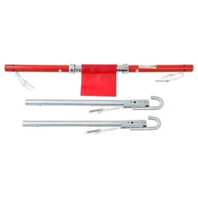 Image of Dapetz ® 2 Tonne Recovery Tow Bar, 3 Part Towing Pole For Cars and Vehicles up to Tonnes, Spring Damper Stabilizer Car Truck Van