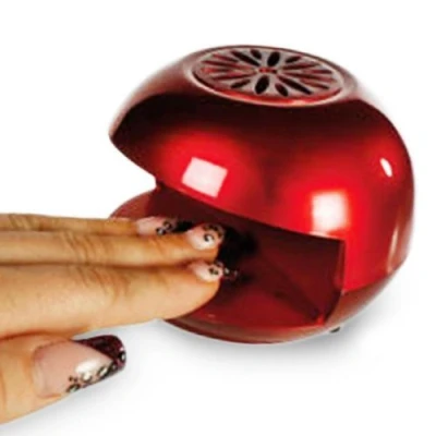 Image of Portable Nail Polish Blow Dryer Quick Easy Manicure Fan Battery Operated