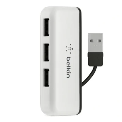 Image of Belkin F4U021BT interface hub 480 Mbit/s Black, White