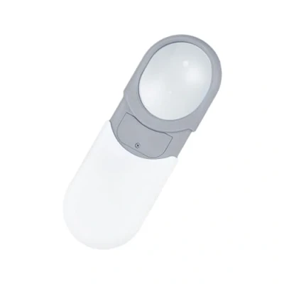Image of Small Glass With LED Light 10X Lighted Pocket Magnifier Handheld Magnify Glasses For Close Work