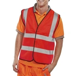 Image of Hi Viz Waistcoat Full App. G Red XXL
