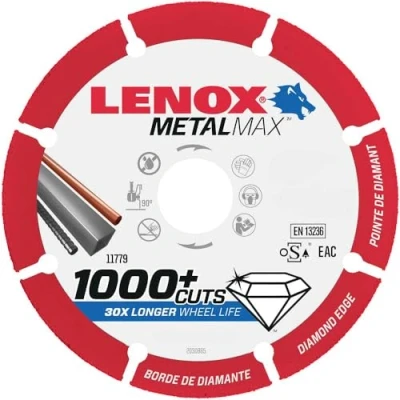Image of Lenox 115mm MetalMax Angle Grinder Diamond Metal Disc Cutting Grinding Wheel 4.5
