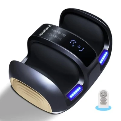 Image of Foot Massager with Heat, Shiatsu Feet Deep Kneading Compression Vibration for Foot, Calf, Ankle, Leg, Plantar Fasciitis Warmer Electric Neuropathy Pain, Gifts Women, Men