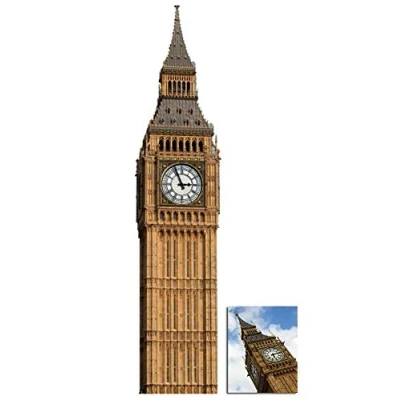 Image of Big Ben (Clock) Famous Landmark Lifesize Cardboard Cutout/Standee/Standup Includes 8x10 (20x25cm) Star Photo