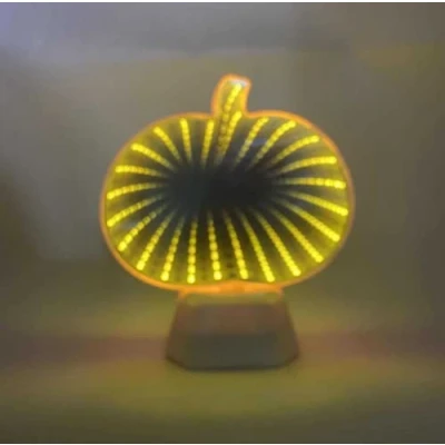 Image of zhonghua 3D Mirror Night Light, Infinity Tunnel Light,LED Light (Pumpkin)