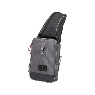 Image of Westin W4 Street Sling Medium Titanium Black Slingbag (Incl. 1 Tacklebox) Fishing bag