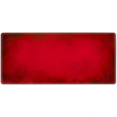 Image of Silent Monsters Mouse Mat Size XX Large 900 x 400 mm, Pad Design: red, Stitched Edges, Mousemat for Office and Gaming, Mousepad Non Slip Rubber Base, Desk XXL