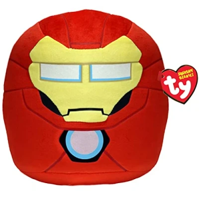 Image of TY Marvel Avengers Iron Man Squish A Boo 14 Inches Licensed Squishy Beanie Baby Soft Plush Toys Collectible Cuddly Stuffed Teddy