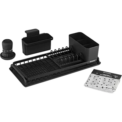 Image of Brabantia Dish Washing and Drying Rack Set, 4 Pieces