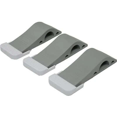 Image of fiXte Door Wedge Light Grey Flexible Premium Rubber Heavy Duty with Wall Holder (3)