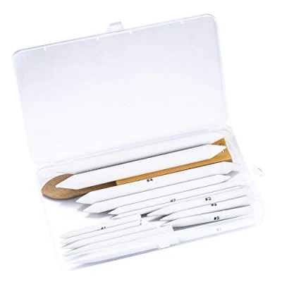 Image of 16 Pcs Blending Stumps and Tortillions, Art Pencils Tools, Sandpaper Pencil Blender for Drawing, Sketching, Artists