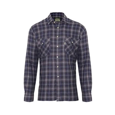 Image of Champion Mens Country Killbeggan Casual Long Sleeve Shirt Blue XXL