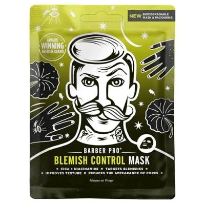 Image of BARBER PRO BLEMISH CONTROL Cica + Niacinamide Sheet Mask