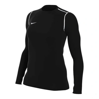 Image of Nike FJ3006 010 W NK DF PARK20 Crew TOP R Sweatshirt Women&#039;s Black/White/White Size XS
