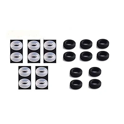 Image of Rabi Silicone Eyeglasses Temple Tips Sleeve Retainer,Anti Slip Round Comfort Glasses Retainers For Spectacle Sunglasses Reading Eyewear,10 pairs