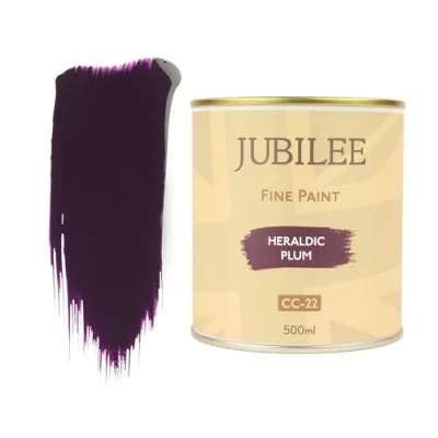 Image of Guild Lane Jubilee Fine Paint Heraldic Plum Furniture, Metal, Fabric, Glass &amp; More Indoor Outdoors Water Based Acrylic 500ml