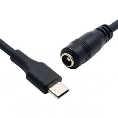Image of cablecc USB 3.1 Type C to DC 5.5 2.5mm Power Jack Extension Charge Cable for Air Pro 10cm