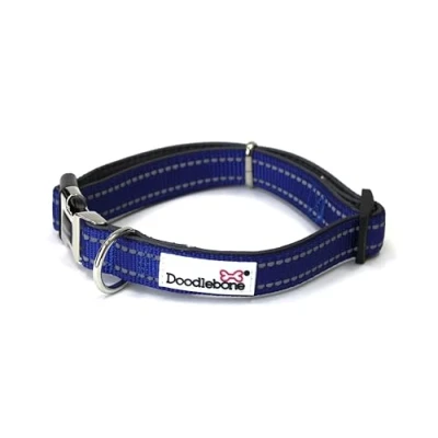 Image of Doodlebone Padded Collar, Cobalt, 1 2