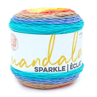 Image of Lion Brand Yarn , 94 Acrylic/6 Percent Metallic Poly,Multicolor (Hercules),One Size