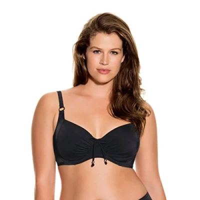 Image of DORINA Women&#039;s Fiji Haut Avec Armatures Bikini, Black (Black V00), 36D (Manufacturer Size: 95D)