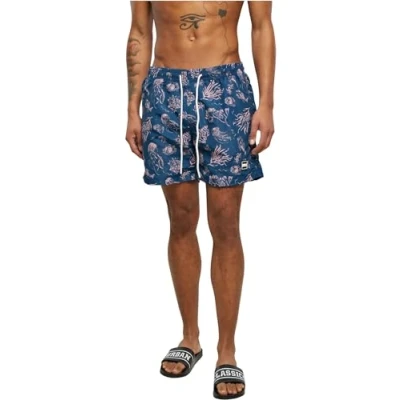 Image of Urban Classics Pattern Swimming shorts, Men&#039;s, Size: Small, Nautical aop
