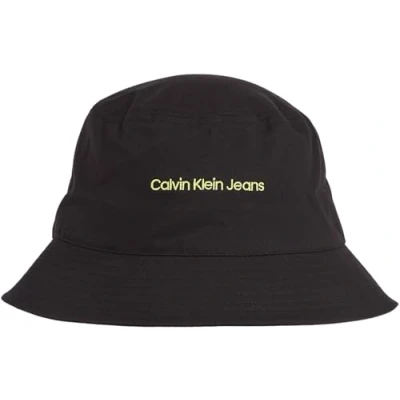 Image of Calvin Klein Jeans Men&#039;s INSTITUTIONAL Bucket HAT K50K511795, Black, One Size