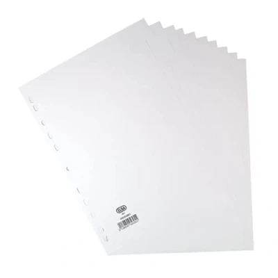 Image of Elba 10 Part Divider 160gsm Manilla Multipunched A4 White 100204881 “4X