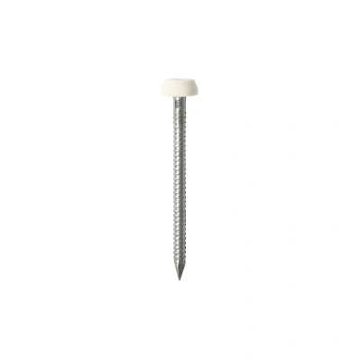 Image of 3x TIMCO Polymer Headed Pins A4 Stainless Steel White PP30W Pack of 250