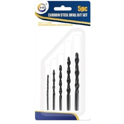 Image of 5pc Drill Bit Set 3 Varieties to Choose From Wood Plastic Masonry DIY Home Tools
