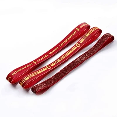 Image of Official Harry Potter Gryffindor Elastic Headband Set by The Carat Shop