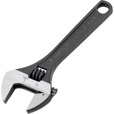 Image of Kennedy Adjustable Spanner, Steel, 4in./100mm Length, 17mm Jaw Capacity