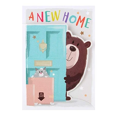 Image of Hallmark New Home Card Cute &#039;All About Gus&#039; Design