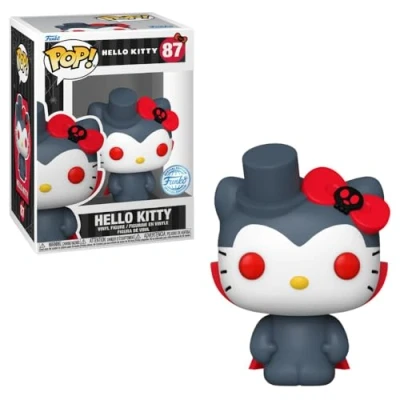 Image of Funko Pop! Sanrio Hello Kitty (Vampire) 87 Vinyl Figure Special Edition Sticker + Protective Case