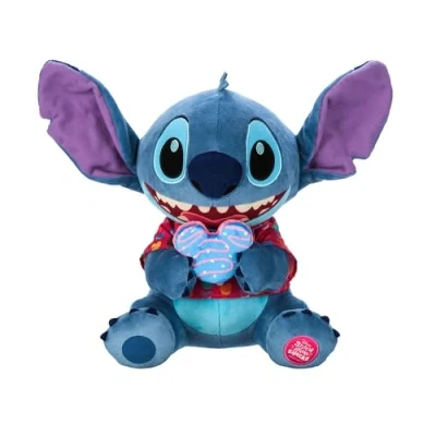 Image of Disney Store Official Stitch Attacks Snacks Macaron Soft Toy, 3 of 12, Lilo &amp; Stitch, 33cm/12.9, Cuddly Plush Character Figure, Suitable for Ages 0+