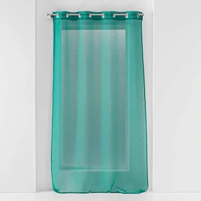 Image of Douceur d&#039;Intérieur, Emerald Green Eyelet Curtain 140 x 280 cm