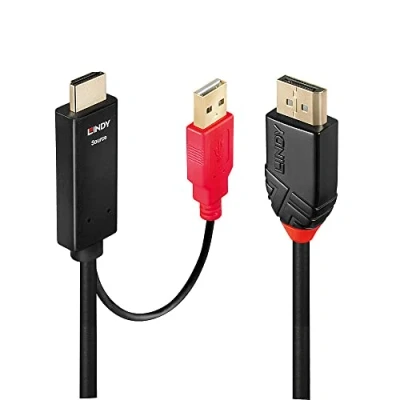 Image of LINDY 0.5m HDMI to DisplayPort Cable