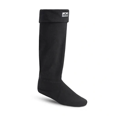 Image of Polar Womens Thermal Fleece Welly Wellington Boot Warm Cosy Soft Wellie Socks Black XL