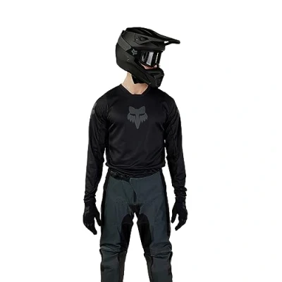 Image of Fox Racing 180 Blackout Jersey, Sweatshirt, Men&#039;s, Black, L