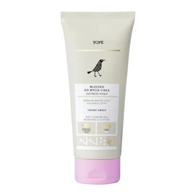 Image of YOPE Shower Gel Cream Nourishing Hydrating Neutral PH Shea Butter Vegan no SLS 98% Natural Ingredients CREAMY AMBER 200ml