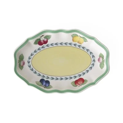 Image of Villeroy &amp; Boch French Garden Fleurence Side Dish, Premium Porcelain, White/Multicoloured