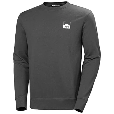Image of Helly Hansen Mens Nord Graphic Crew Sweatshirt, S, Ebony