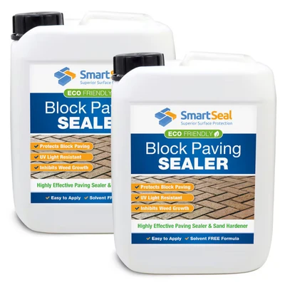 Image of Smartseal Eco Friendly Block Paving Sealer 5 Liter Pack of 2
