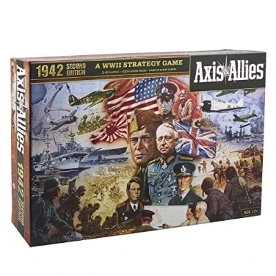 Image of Hasbro Avalon Hill Axis &amp; Allies 1942 Second Edition World War II Strategy Game Ages 12+ 2 5 Players F3151 Multi