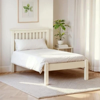 Image of Julian Bowen Bed, Wood, White, Single