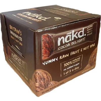 Image of Nakd Cocoa Delight Gluten Free Bar 35 g (Pack of 24)