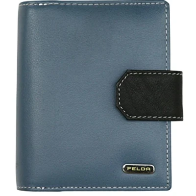 Image of Felda RFID Genuine Leather Ladies Purse Wallet 14 Credit Card Slots &amp; Coins Compartment